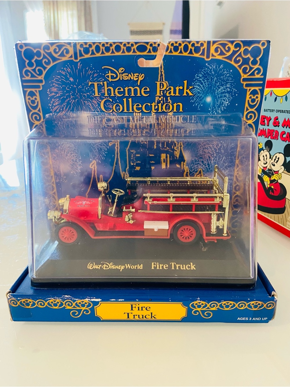 Disney Red and Gold Theme Park Collection Fire Truck